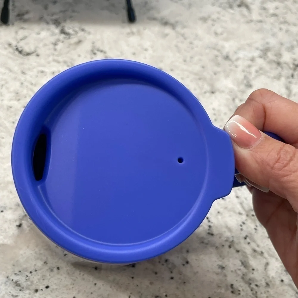 Starbucks 2024 Cobalt Blue Geo Holiday Contour SS Mug. NWT. Great color! NEW!